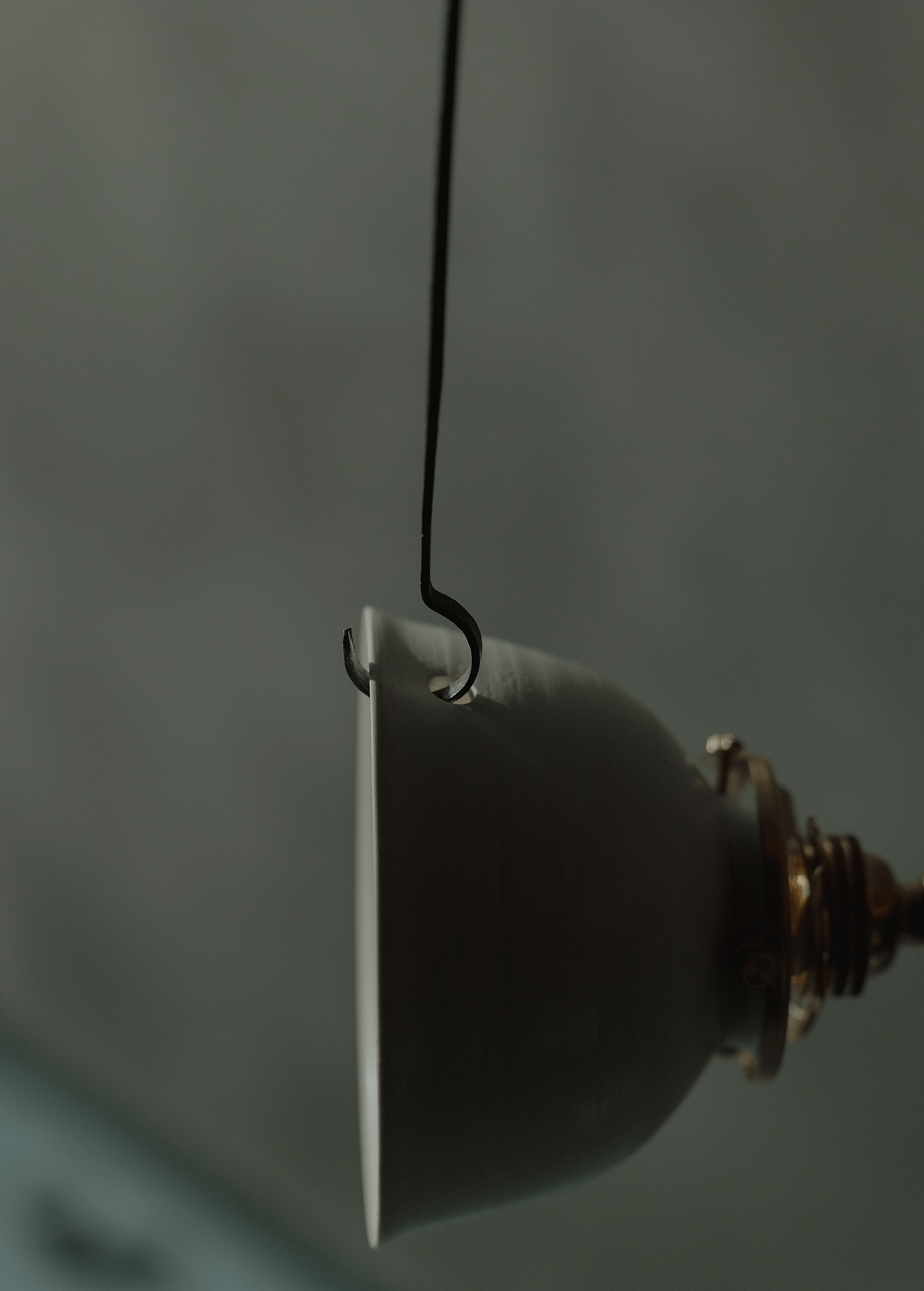 自在鉤白磁シェード一式 shade-a with adj. lighting hook