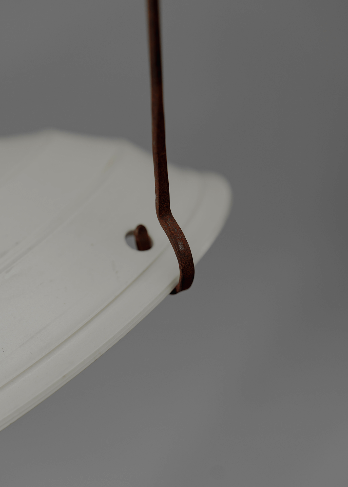 自在鉤白磁シェード一式 shade-b with adj. lighting hook