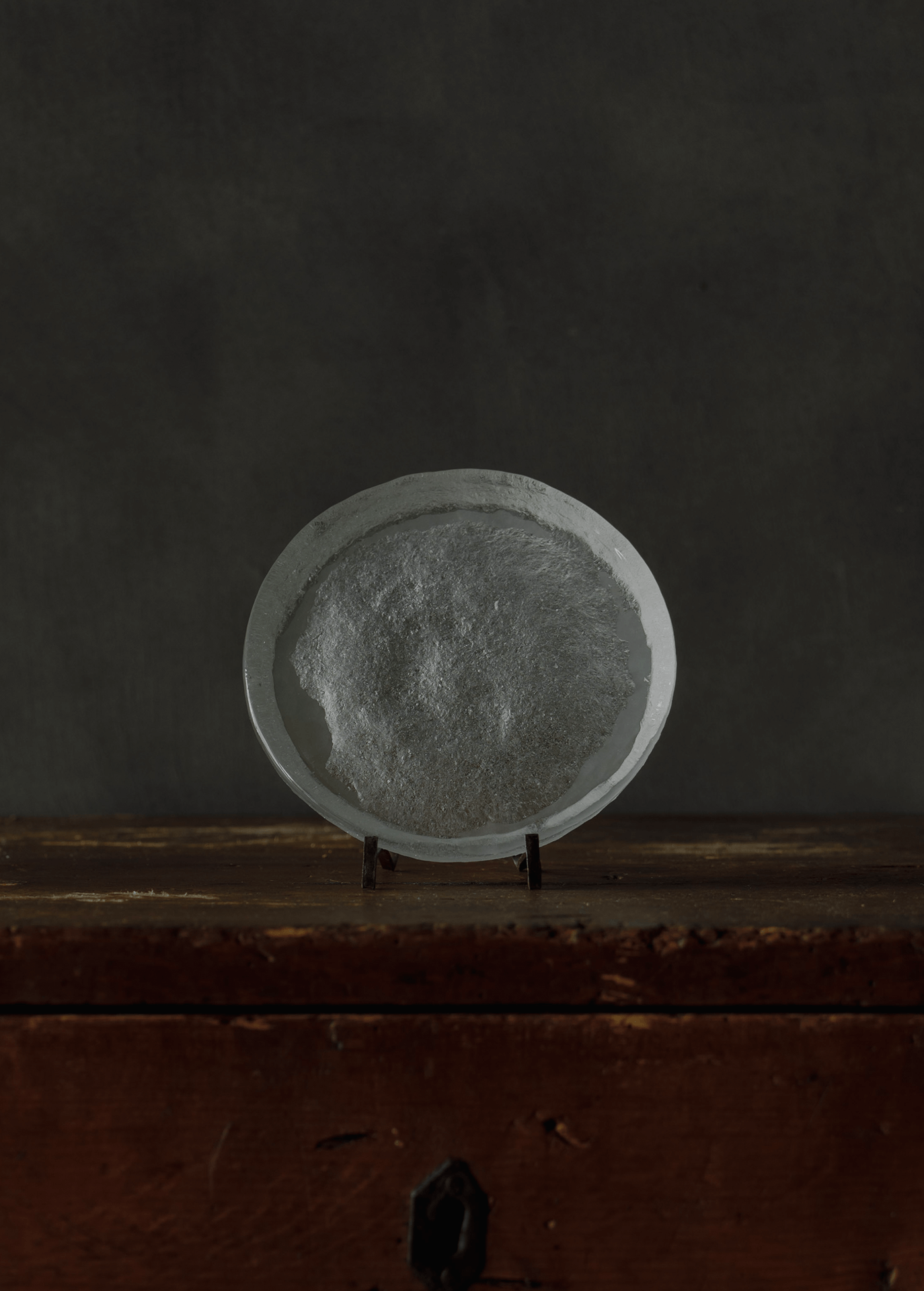 Seikosha Glass Studio Cast Round Plate Suki 150