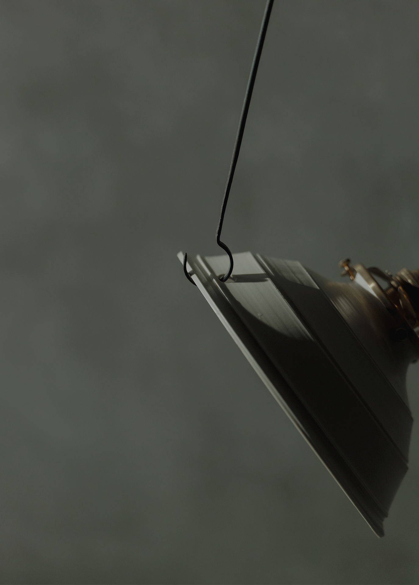 自在鉤白磁シェード一式 shade-b with adj. lighting hook