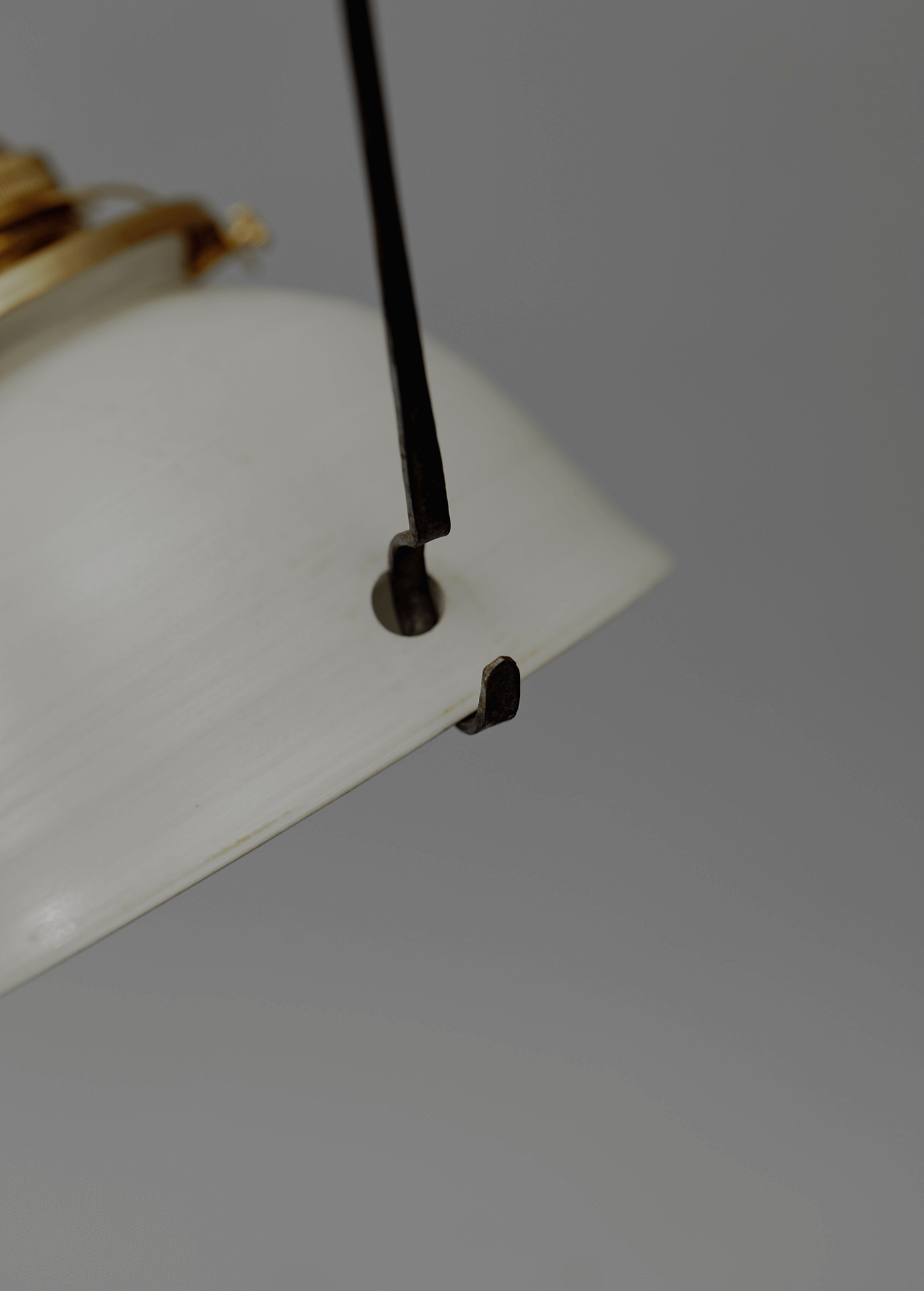 自在鉤白磁シェード一式 shade-a with adj. lighting hook