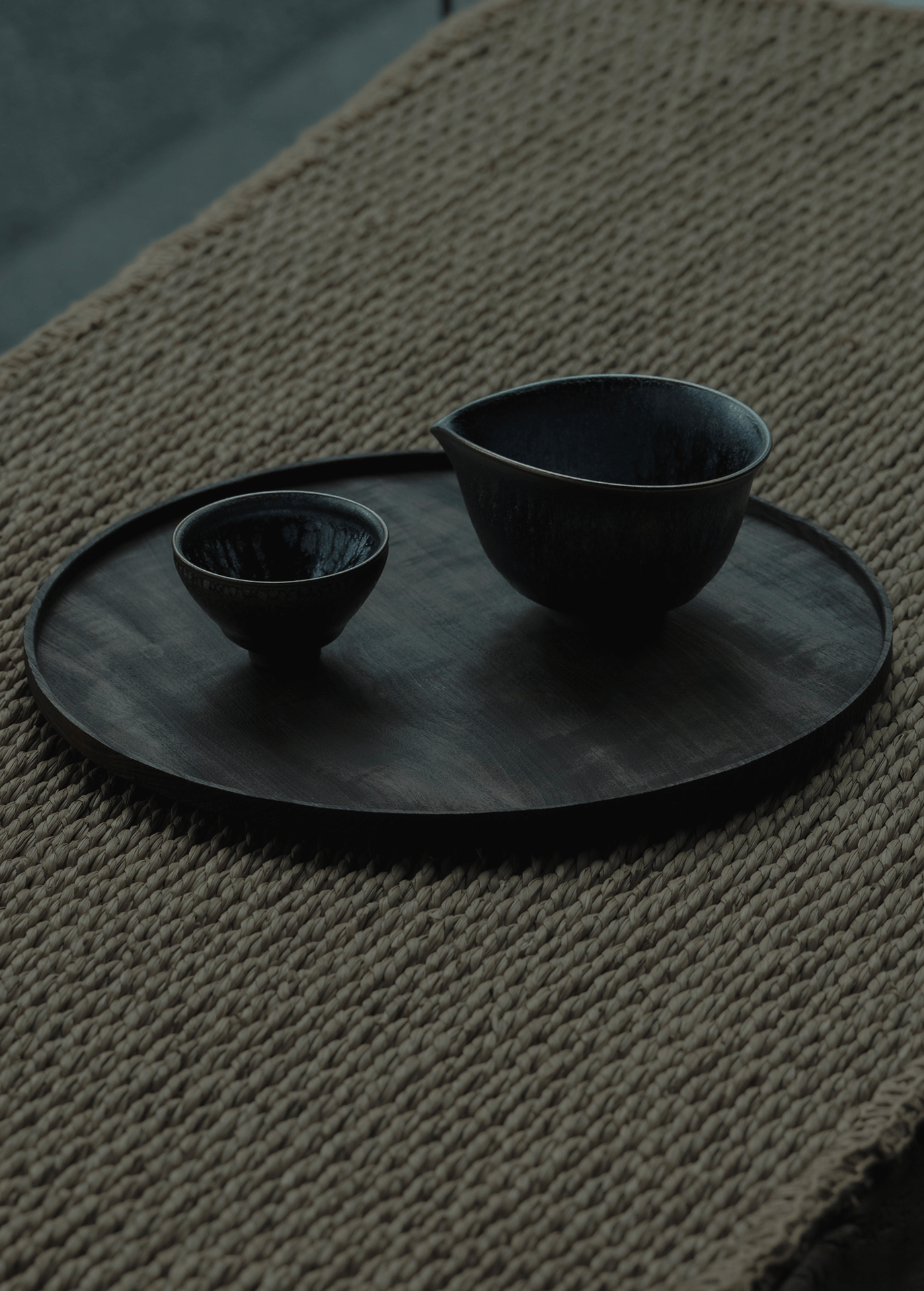 Ice Flame Tenmoku Sake Cup