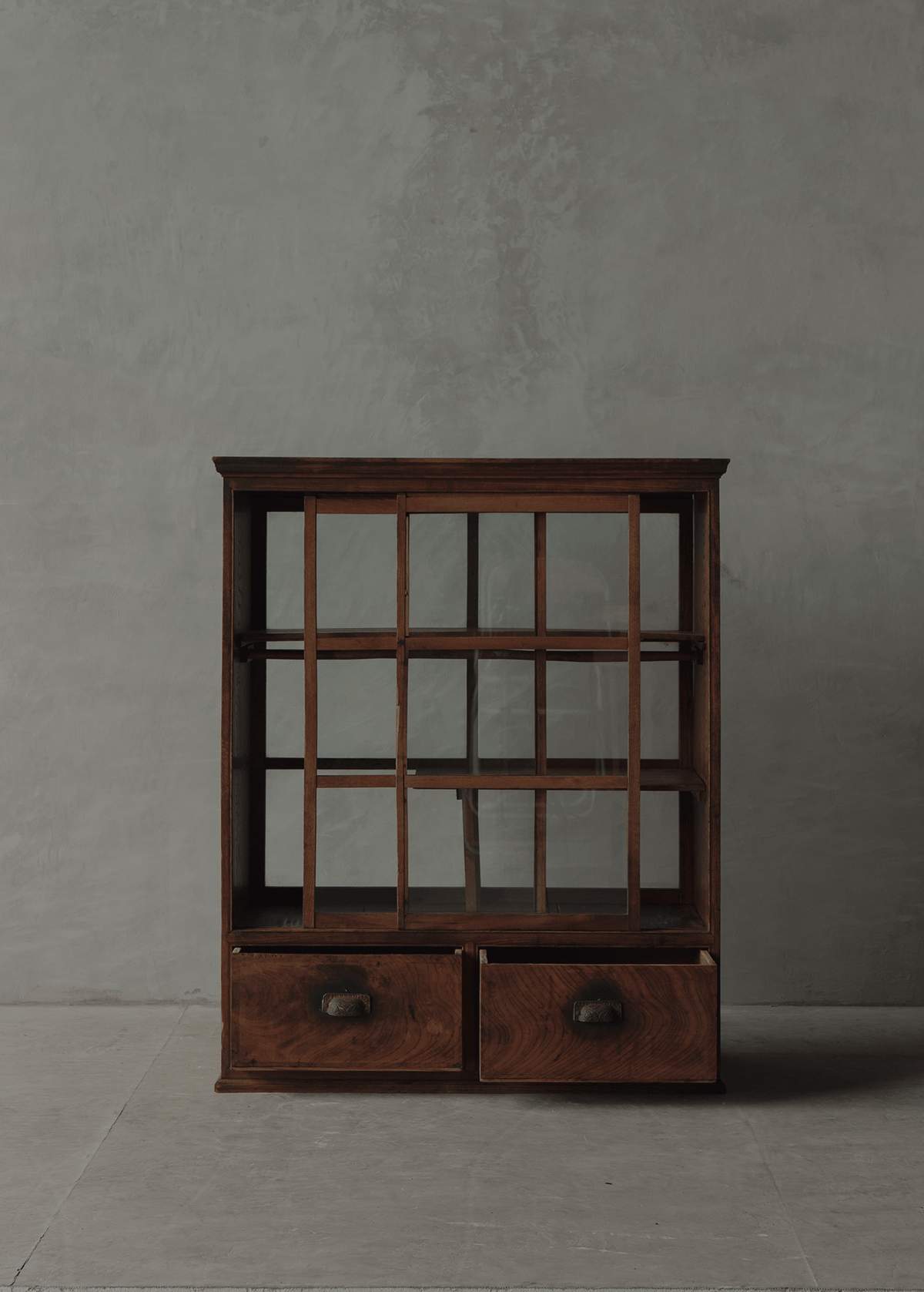 両面硝子棚