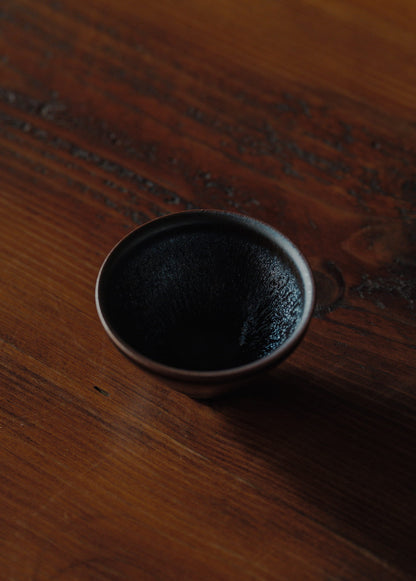 Ice Flame Tenmoku Sake Cup