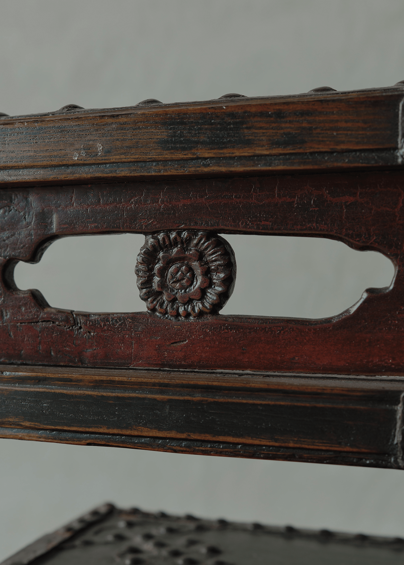 Iron decorative wooden box