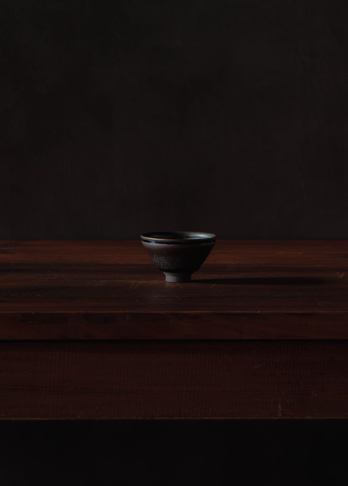 Ice Flame Tenmoku Sake Cup