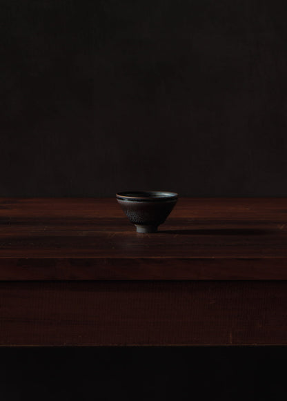 Ice Flame Tenmoku Sake Cup