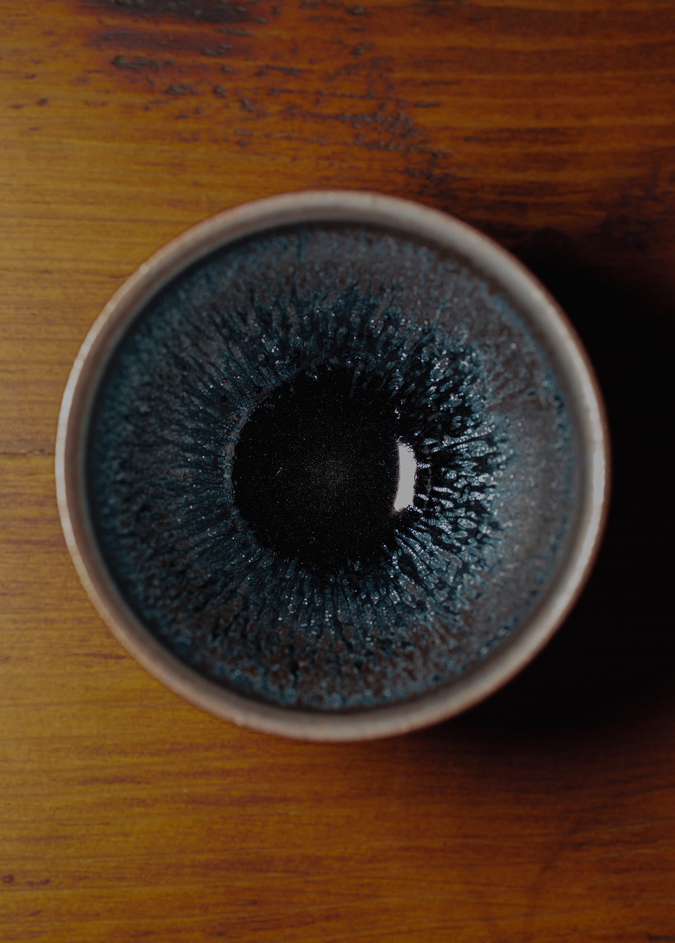 Ice Flame Tenmoku Sake Cup