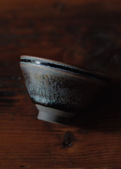 Ice Flame Tenmoku Sake Cup